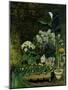 Flowers in a Greenhouse, 1864-Pierre-Auguste Renoir-Mounted Giclee Print