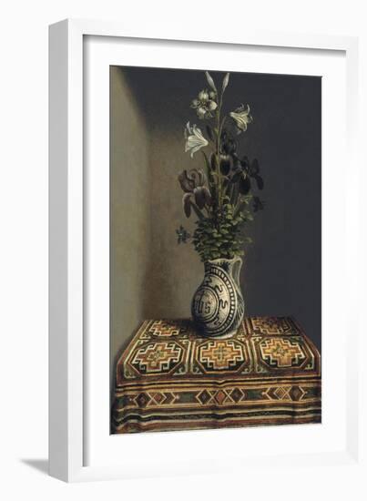 Flowers in a Jug, Ca 1485-Hans Memling-Framed Giclee Print