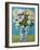 Flowers in a Jug, turquoise decoration,2011-Joan Thewsey-Framed Giclee Print