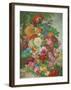 Flowers in a Landscape-Joseph Nigg-Framed Collectable Print