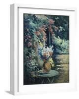 Flowers in a Landscape-Maximilien Luce-Framed Giclee Print