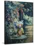 Flowers in a Landscape-Maximilien Luce-Stretched Canvas