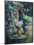 Flowers in a Landscape-Maximilien Luce-Mounted Giclee Print