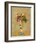 Flowers in a Painted Vase-Odilon Redon-Framed Giclee Print