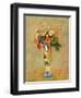 Flowers in a Painted Vase-Odilon Redon-Framed Giclee Print