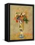 Flowers in a Painted Vase-Odilon Redon-Framed Stretched Canvas