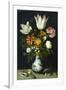 Flowers in a Porcelain Vase, C1600-Ambrosius Bosschaert-Framed Giclee Print