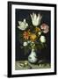 Flowers in a Porcelain Vase, C1600-Ambrosius Bosschaert-Framed Giclee Print