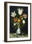 Flowers in a Porcelain Vase, C1600-Ambrosius Bosschaert-Framed Giclee Print