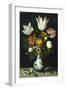 Flowers in a Porcelain Vase, C1600-Ambrosius Bosschaert-Framed Giclee Print