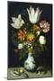 Flowers in a Porcelain Vase, C1600-Ambrosius Bosschaert-Mounted Giclee Print