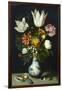 Flowers in a Porcelain Vase, C1600-Ambrosius Bosschaert-Framed Giclee Print