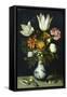 Flowers in a Porcelain Vase, C1600-Ambrosius Bosschaert-Framed Stretched Canvas