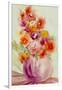 Flowers in a Purple Vase-Neela Pushparaj-Framed Giclee Print