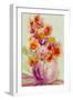 Flowers in a Purple Vase-Neela Pushparaj-Framed Giclee Print