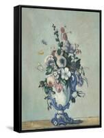 Flowers in a Rococo Vase, 1876-Paul Cezanne-Framed Stretched Canvas