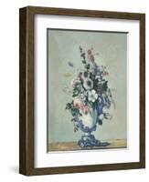 Flowers in a Rococo Vase, 1876-Paul Cezanne-Framed Art Print