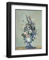 Flowers in a Rococo Vase, 1876-Paul Cezanne-Framed Art Print