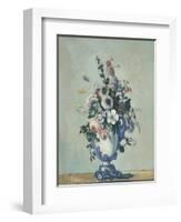 Flowers in a Rococo Vase, 1876-Paul Cezanne-Framed Art Print