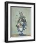 Flowers in a Rococo Vase, c.1876-Paul Cezanne-Framed Giclee Print