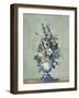 Flowers in a Rococo Vase, c.1876-Paul Cezanne-Framed Giclee Print