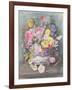 Flowers in a Sevres Jardiniere-John Harris Valda-Framed Giclee Print