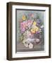 Flowers in a Sevres Jardiniere-John Harris Valda-Framed Giclee Print