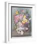 Flowers in a Sevres Jardiniere-John Harris Valda-Framed Giclee Print