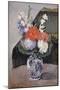 Flowers in a Small Delft Vase, C.1873-Paul Cézanne-Mounted Giclee Print