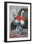 Flowers in a Small Delft Vase-Paul Cézanne-Framed Premium Giclee Print