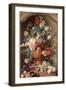 Flowers in a Terracotta Vase, 1736-Jan van Huysum-Framed Giclee Print