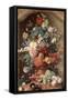 Flowers in a Terracotta Vase, 1736-Jan van Huysum-Framed Stretched Canvas