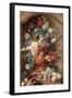 Flowers in a Terracotta Vase, 1736-Jan van Huysum-Framed Giclee Print