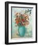 Flowers in a Turquoise Vase, C.1912-Odilon Redon-Framed Premium Giclee Print