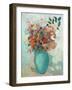 Flowers in a Turquoise Vase, C.1912-Odilon Redon-Framed Premium Giclee Print