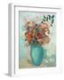 Flowers in a Turquoise Vase, C.1912-Odilon Redon-Framed Premium Giclee Print