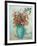 Flowers in a Turquoise Vase, C.1912-Odilon Redon-Framed Premium Giclee Print