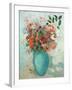 Flowers in a Turquoise Vase, C.1912-Odilon Redon-Framed Giclee Print