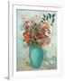 Flowers in a Turquoise Vase, C.1912-Odilon Redon-Framed Giclee Print