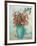 Flowers in a Turquoise Vase, C.1912-Odilon Redon-Framed Giclee Print