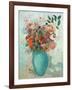 Flowers in a Turquoise Vase, C.1912-Odilon Redon-Framed Giclee Print