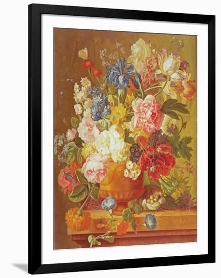 Flowers in a Vase, 1789-Paul Theodor van Brussel-Framed Giclee Print