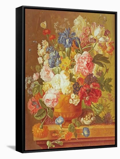 Flowers in a Vase, 1789-Paul Theodor van Brussel-Framed Stretched Canvas