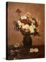Flowers in a Vase, 1872-Henri Fantin-Latour-Stretched Canvas