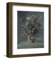 Flowers in a Vase, c. 1866-Pierre-Auguste Renoir-Framed Art Print