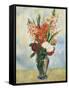 Flowers in a Vase Gladioluses-Pierre-Auguste Renoir-Framed Stretched Canvas