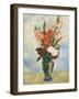 Flowers in a Vase Gladioluses-Pierre-Auguste Renoir-Framed Giclee Print