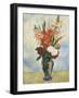 Flowers in a Vase Gladioluses-Pierre-Auguste Renoir-Framed Giclee Print