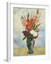 Flowers in a Vase Gladioluses-Pierre-Auguste Renoir-Framed Giclee Print