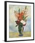 Flowers in a Vase Gladioluses-Pierre-Auguste Renoir-Framed Giclee Print